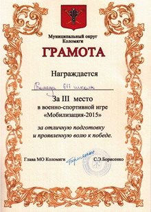 Команда школы - Мобилизация